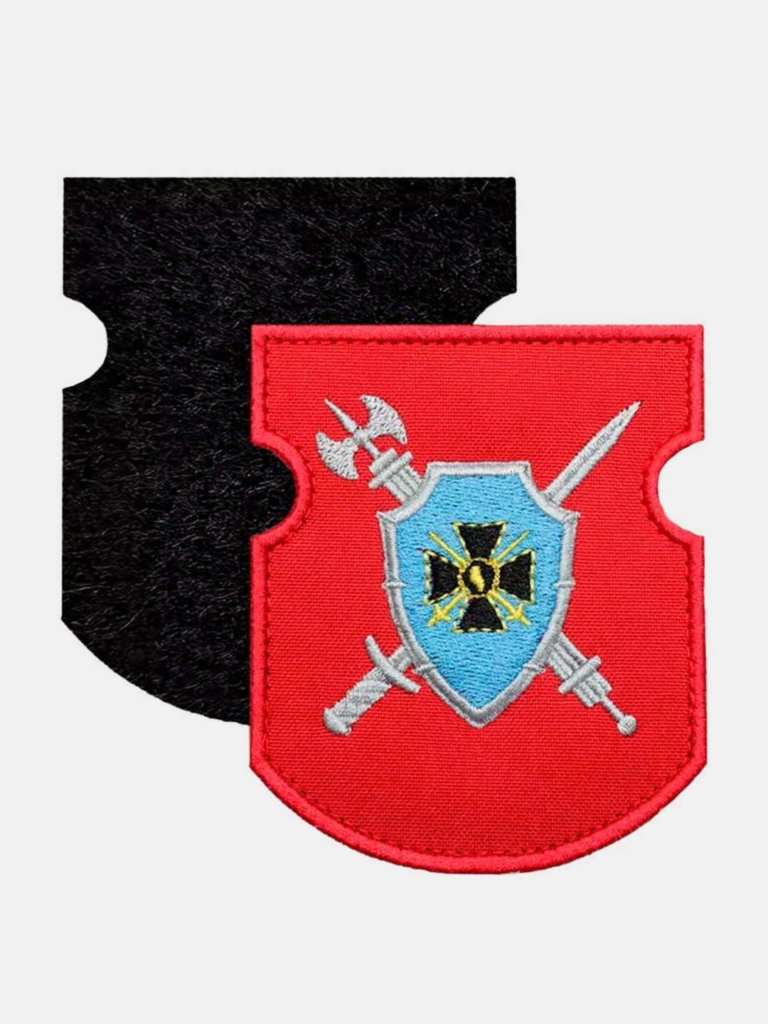 Красный нашивка шеврон на одежду Военная полиция (южный округ), на липучке