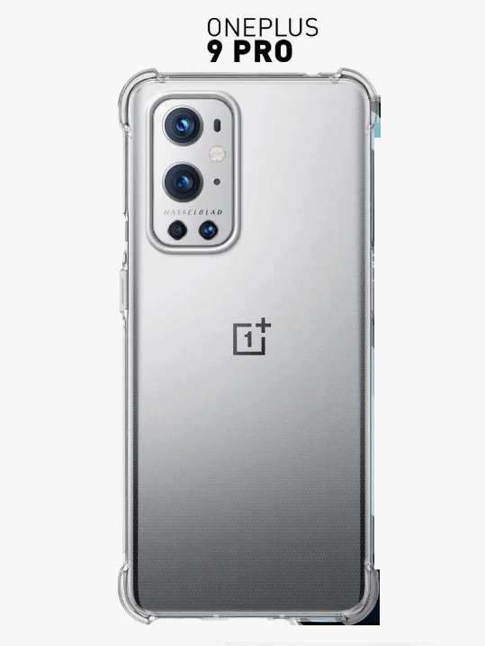 Чехол для OnePlus 9 Pro, с усиленными углами, силиконовый, прозрачный