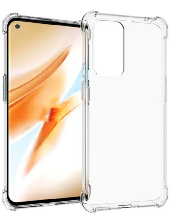 Чехол для OnePlus 9 Pro, с усиленными углами, силиконовый, прозрачный