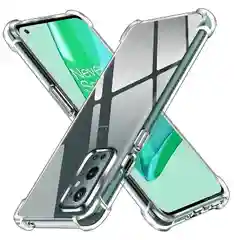 Чехол для OnePlus 9 Pro, с усиленными углами, силиконовый, прозрачный