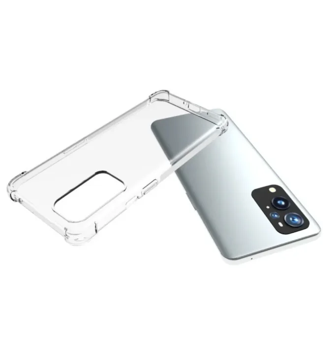 Чехол для OnePlus 9 Pro, с усиленными углами, силиконовый, прозрачный