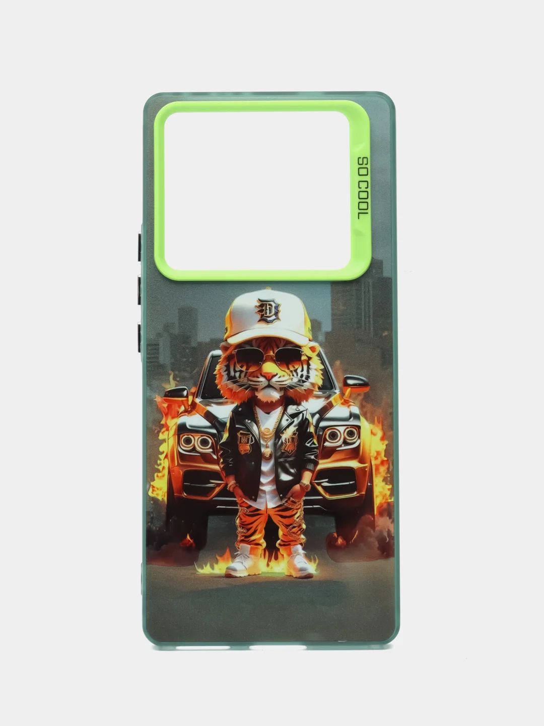 Приглушённый хаки чехол для Infinix NOTE 40 Pro / Hot 40 Pro, с картинками