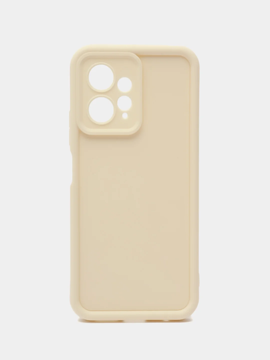 Молочный чехол для Xiaomi Redmi Note 12 4G, Редми Нот 12 4 джи, противоударный, с бортиками