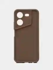 Коричневый чехол для Tecno Pova 5 4G, Техно пова 5 4 джи,  противоударный, с бортиками