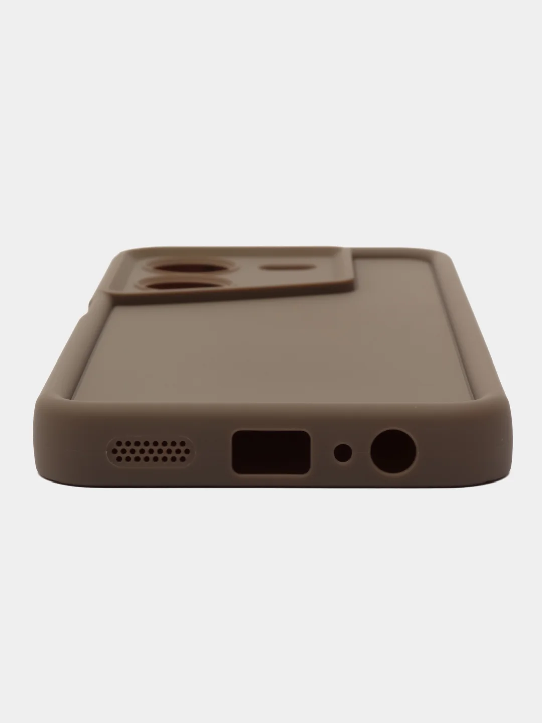 Коричневый чехол для Tecno Pova 5 4G, Техно пова 5 4 джи,  противоударный, с бортиками