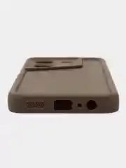 Коричневый чехол для Tecno Pova 5 4G, Техно пова 5 4 джи,  противоударный, с бортиками