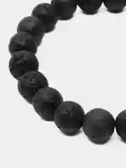 Угольный браслет мужской