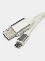 Серебряный светящийся зарядный USB кабель провод для Iphone, Android micro USB Type-C Lightning