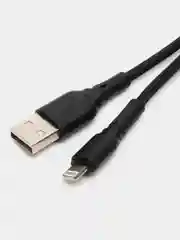 Черный кабель зарядный плетеный 1м на Type-C, Micro-USB, Lightning провод