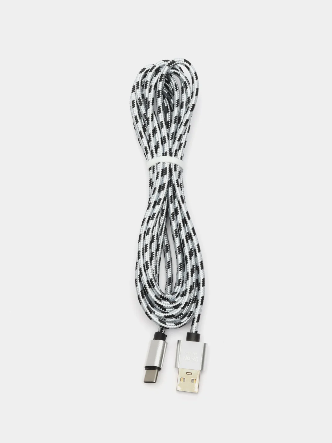Кабель провод плетеный 3, 2 метра зарядник USB Lightning iPhone, Micro Android Type-C