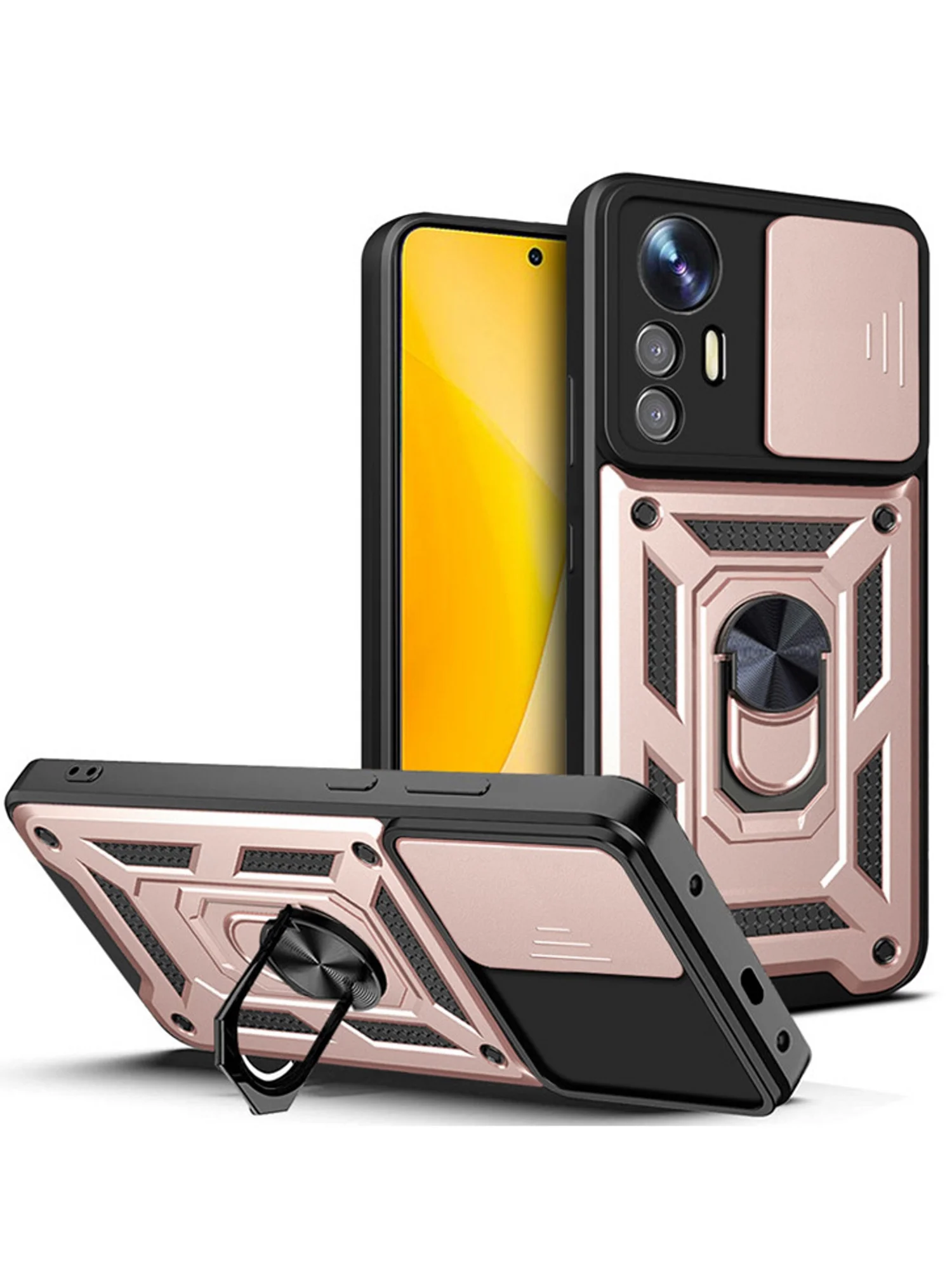 Черный чехол противоударный armors для Xiaomi 12 Lite / Сяоми 12 Лайт с защитой камеры