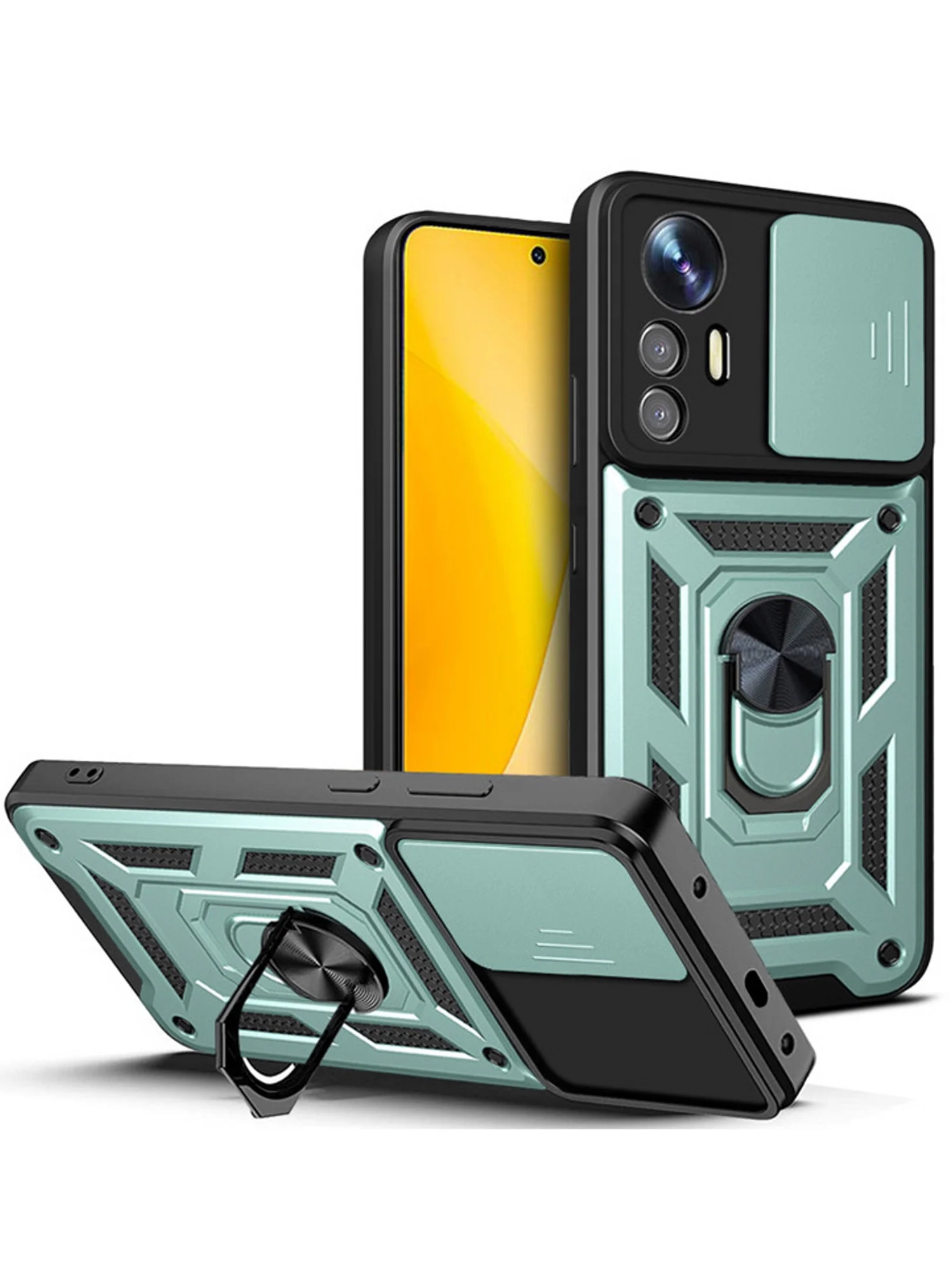 Черный чехол противоударный armors для Xiaomi 12 Lite / Сяоми 12 Лайт с защитой камеры