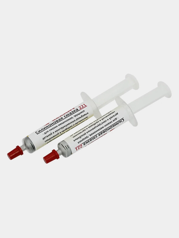 Смазка силиконовая термостойкая REXANT, модель 221, до +350C, шприц, 2мл