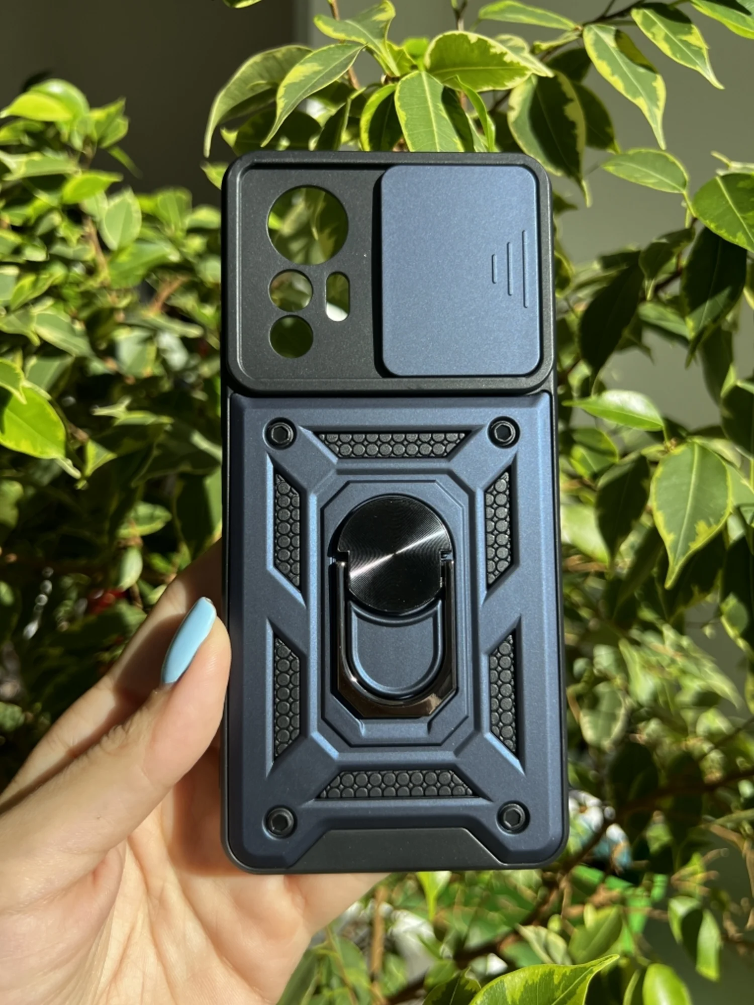 Темно-синий чехол противоударный armors для Xiaomi 12 Lite / Сяоми 12 Лайт с защитой камеры