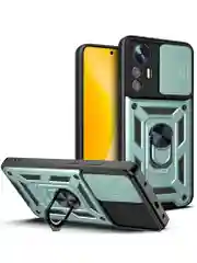 Зеленый чехол противоударный armors для Xiaomi 12 Lite / Сяоми 12 Лайт с защитой камеры