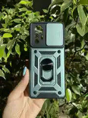 Зеленый чехол противоударный armors для Xiaomi 12 Lite / Сяоми 12 Лайт с защитой камеры