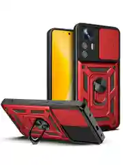 Красный чехол противоударный armors для Xiaomi 12 Lite / Сяоми 12 Лайт с защитой камеры