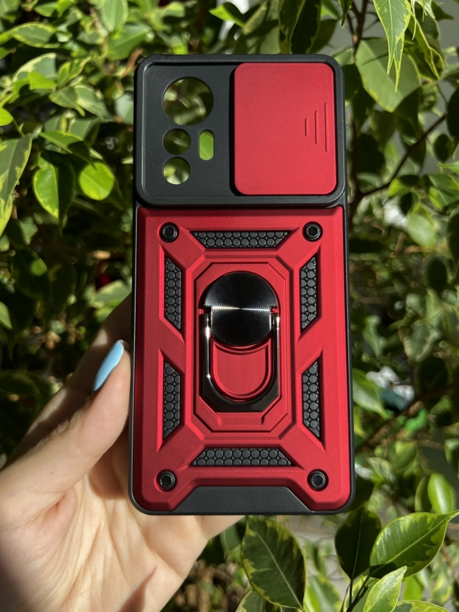 Красный чехол противоударный armors для Xiaomi 12 Lite / Сяоми 12 Лайт с защитой камеры