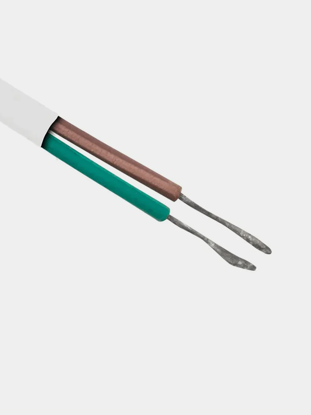 Шнур сетевой REXANT, вилка плоская, без розетки, кабель 2x0.5 мм, длина 1,8 метра, белый