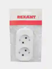 Колодка Rexant, 2 гнезда, без заземления
