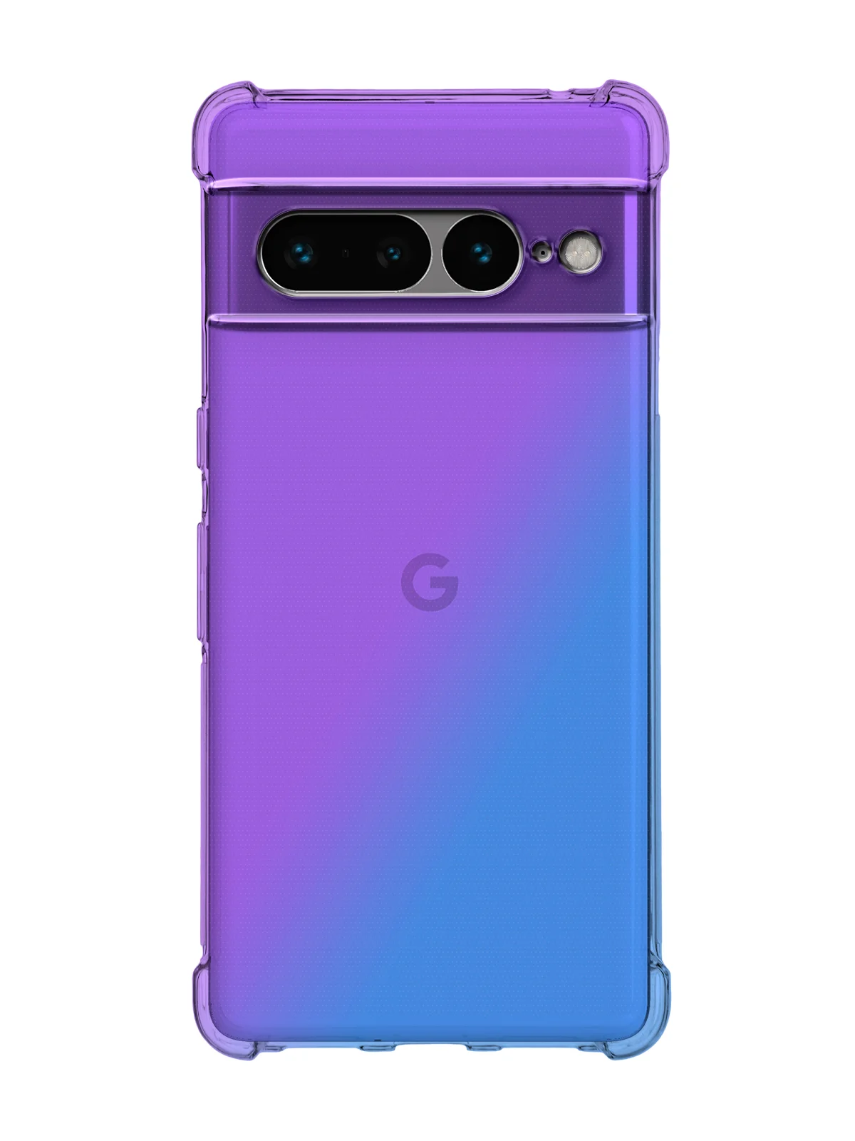 Фиолетовый противоударный чехол для Google Pixel 7 Pro силиконовый BROSCORP с усиленными углами