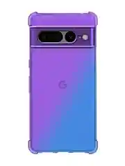 Фиолетовый противоударный чехол для Google Pixel 7 Pro силиконовый BROSCORP с усиленными углами