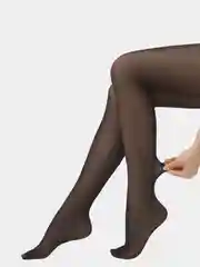 Черный капроновые колготки с заниженной талией Omsa Nudo 40 DEN