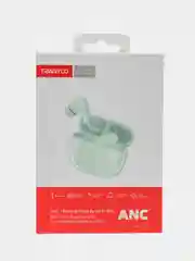 Бирюзовый беспроводные наушники TRANYOO с функцией активного шумоподавления ANC и ENC 2.0