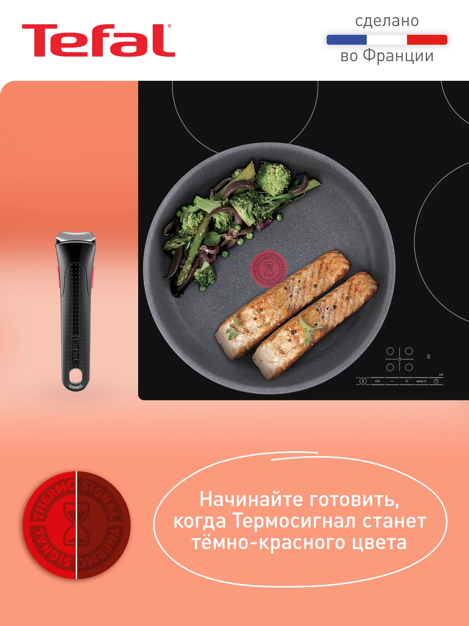 Набор посуды 3 предмета Tefal Ingenio Natural Force L3969102