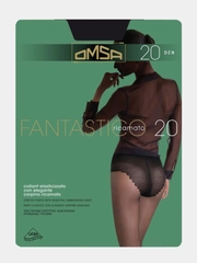 Капроновые колготки с кружевными трусиками Omsa Fantastico 20 DEN