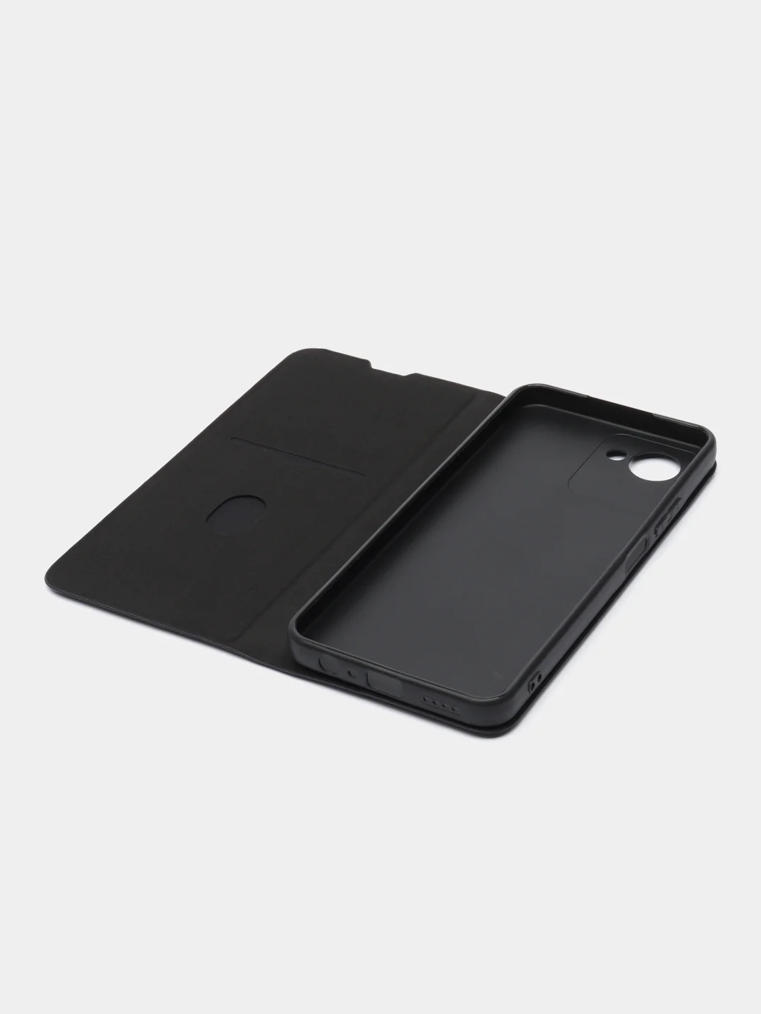 Черный чехол книжка на Realme C30 / C30S / Narzo 50i prime, Риалми С30 / С30с / Нарзо 50ай Прайм