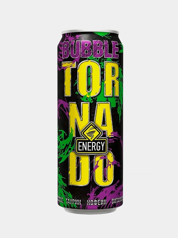 Энергетический напиток Tornado Bubble газированный 450мл