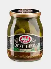Огурчики Скатерть-самобранка маринованные хрустящие 680г