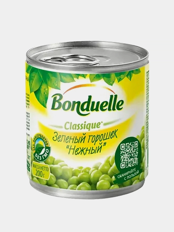Горошек Bonduelle Classique зеленый Нежный 200г