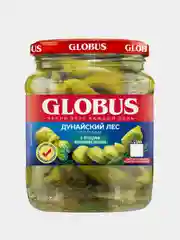 Огурчики GLOBUS с ягодами можжевельника, 500г