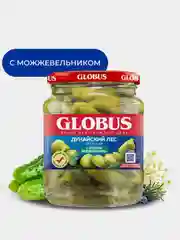 Огурчики GLOBUS с ягодами можжевельника, 500г