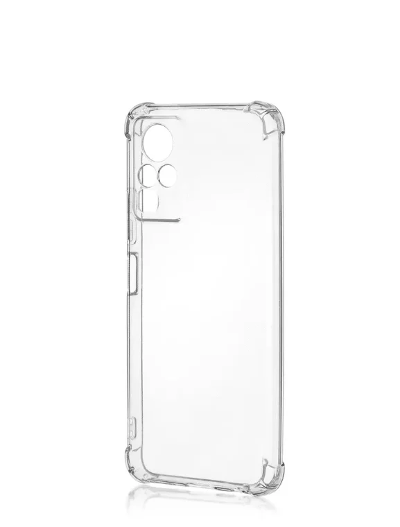 Чехол для Infinix Zero X, с усиленными углами, силиконовый, прозрачный