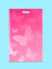 Коралловый бейдж, чехол для бейджа, пропуска, карт, картхолдер, лента для бейджа, "Котики и Компания"