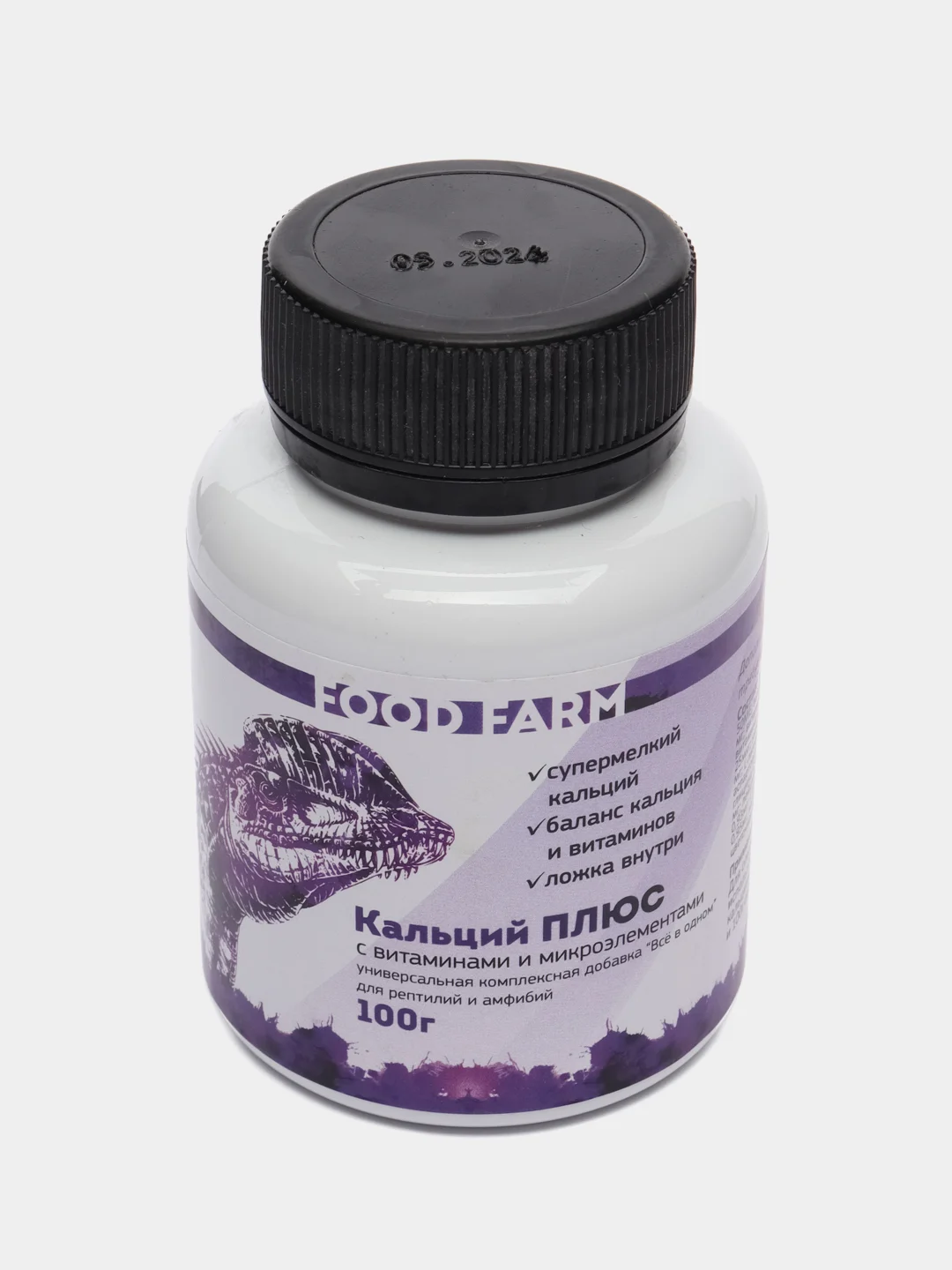 Кальций ПЛЮС Food Farm, Все-в-одном витамины, кальций, аминокислоты, каротиноиды 100г
