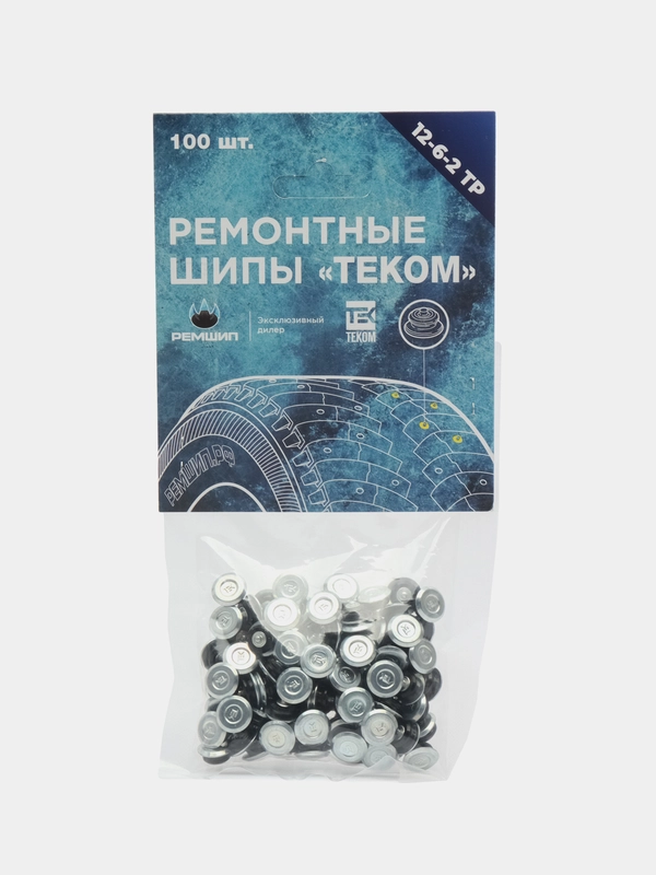 Шипы ремонтные, оригинальные, Теком, 12-6-2ТР, фасовка 100 шт
