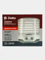 Серый сушилка для овощей и фруктов DELTA DL-6890 электрическая, серая