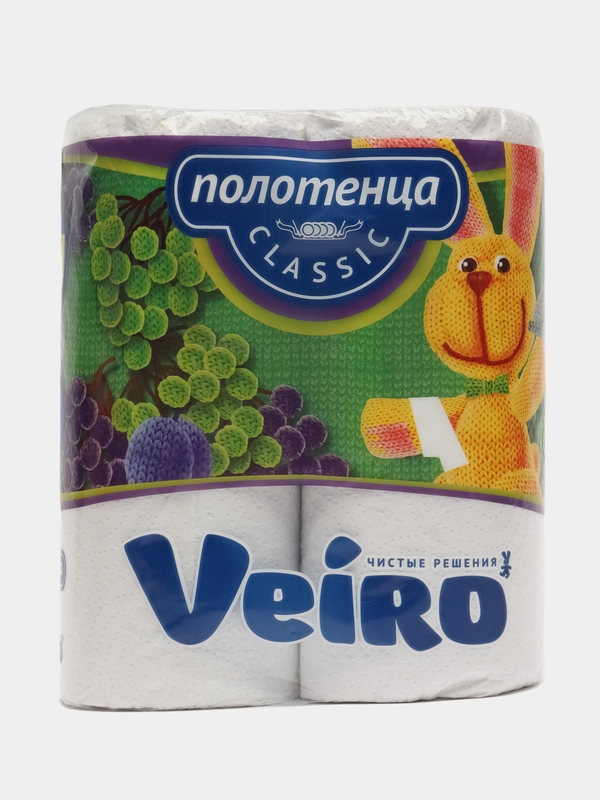 Полотенца бумажные VEIRO Classic 2 слоя 2 рулона