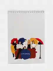 Синий записная книжка с ручкой