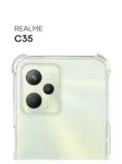 Чехол для Realme C35, Реалми С35, силиконовый, прозрачный с усиленными углами