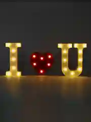Декоративный светодиодный светильник ночник I LOVE YOU