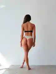 Белый женские трусы стринги Ava Secret, кружевные, эротические