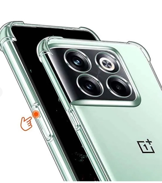 Чехол для OnePlus 10T / One Plus Ace Pro, с усиленными углами, силиконовый, прозрачный