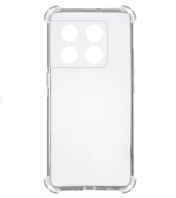 Чехол для OnePlus 10T / One Plus Ace Pro, с усиленными углами, силиконовый, прозрачный