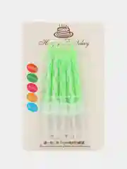 Зеленый свечи для торта 10 шт