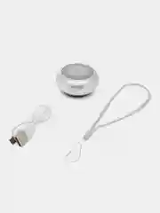 Серебряный портативная Bluetooth колонка подарок парню, девушке, брату, сестре, сестрёнке